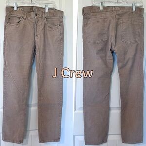 J. Crew Corduroy Tan tone Pants style 484 Size 32 W 32 L